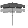 Anthrazitfarbener Sonnenschirm Afran 200x125cm