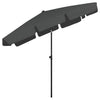 Anthrazitfarbener Sonnenschirm Afran 200x125cm