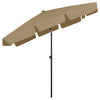 Graubrauner Sonnenschirm Afran 200x125cm