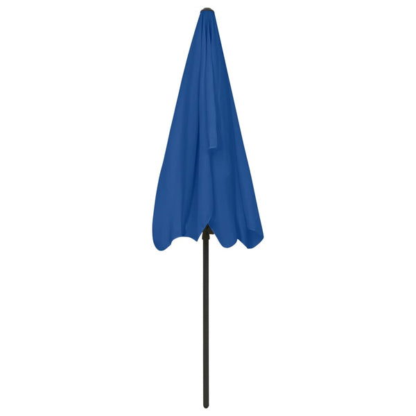 Himmelblauer Sonnenschirm Afran 200x125cm