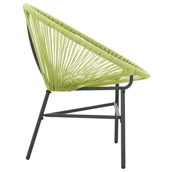 Grüner Acapulco-Gartensessel Niculii (Polyrattan)