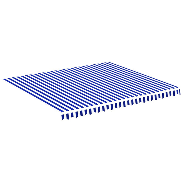 Blauer und weißer Ersatzstoff für Ferin Markise 4x3,5 m