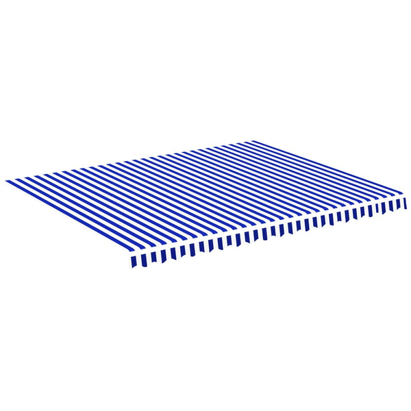 Blauer und weißer Ersatzstoff für Ferin Markise 4,5x3,5 m