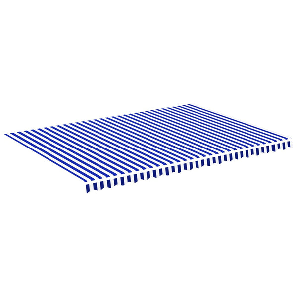 Blauer und weißer Ersatzstoff für Ferin-Markise 5x3,5 m