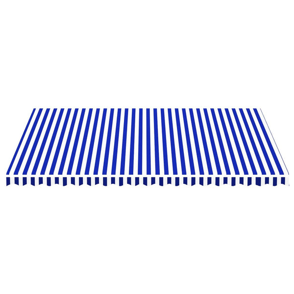 Blauer und weißer Ersatzstoff für Ferin-Markise 5x3,5 m