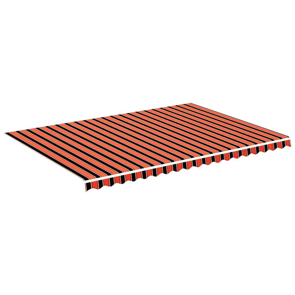 Orangefarbener und brauner Ersatzstoff für Ferin-Markise 5x3,5 m