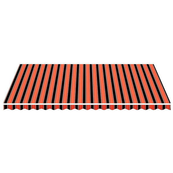 Orangefarbener und brauner Ersatzstoff für Ferin-Markise 5x3,5 m