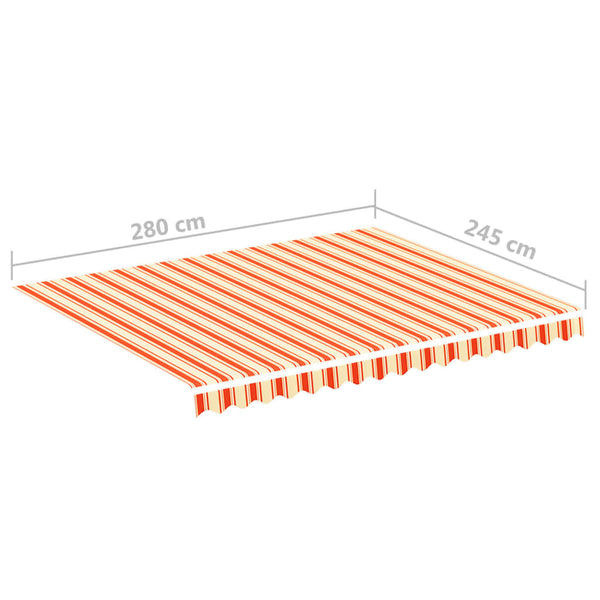 Gelb-oranger Ersatzstoff für die Markise Ferin 3x2,5 m