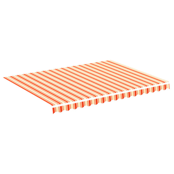Gelber und orangerfarbener Ersatzstoff für die Markise Ferin 4x3 m