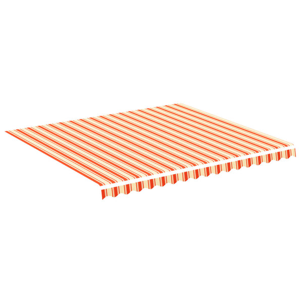Gelber und orangerfarbener Ersatzstoff für die Markise Ferin 4x3,5 m