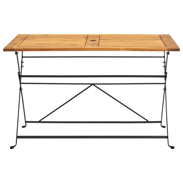 Klappbarer Gartentisch Deena 120x70x74cm (Akazienholz)