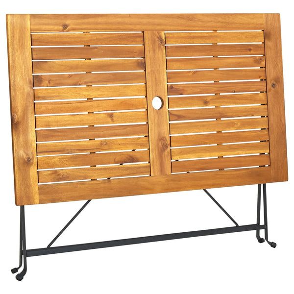 Klappbarer Gartentisch Deena 120x70x74cm (Akazienholz)