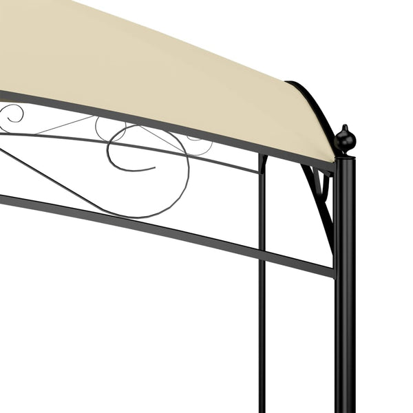 Cremefarbener Pavillon Valdora 3x4x2,65 m (180 g/m²)