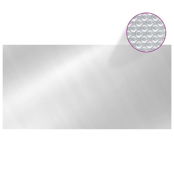 Silberne Poolabdeckung Stricescu 975x488cm (PE)