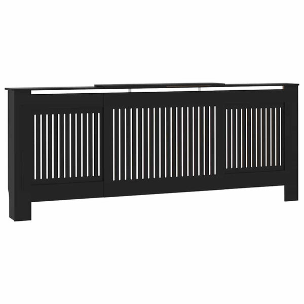 Musta mdf lämpöpatterin suoja Eliss 205cm