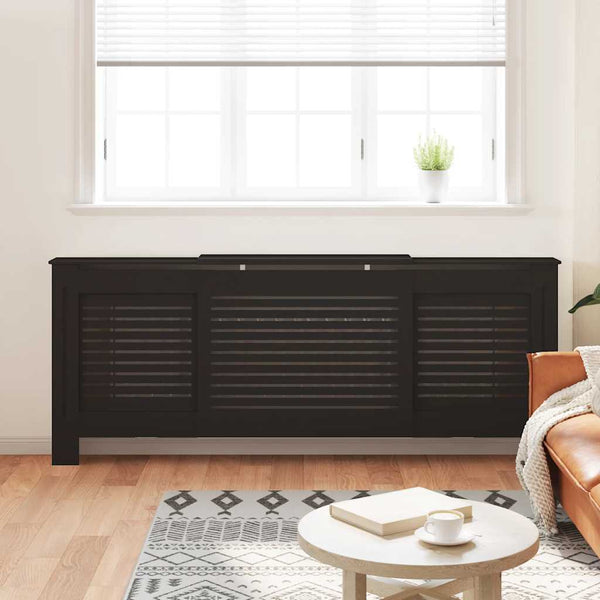 Musta mdf lämpöpatterin suoja Oroian 205cm