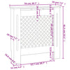Weißer MDF-Heizkörperverkleidung Constantuin 78cm