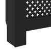 Musta mdf lämpöpatterin suoja Constantuin 78cm