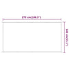 Anthrazitfarbene Vertikalmarkise Keifer 140x270cm (Oxford-Gewebe)
