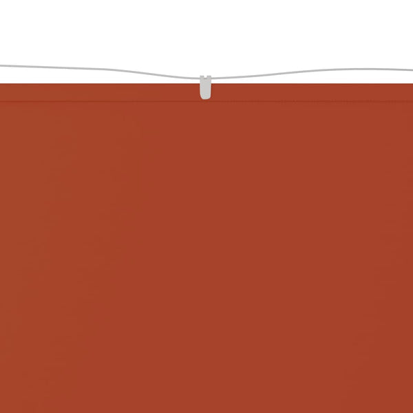 Terrakotta Senkrechtmarkise Keifer 140x360cm (Oxford-Gewebe)