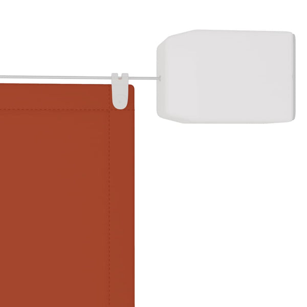 Terrakotta Senkrechtmarkise Keifer 140x360cm (Oxford-Gewebe)