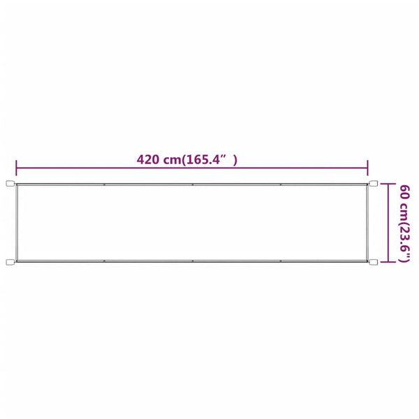 Blaues Vertikalmarkise Keifer 60x420cm (Oxford-Gewebe)