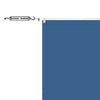 Blaues vertikales Markise Louis 100x600cm (Oxford-Stoff)