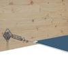 Blaues vertikales Markise Louis 100x600cm (Oxford-Stoff)