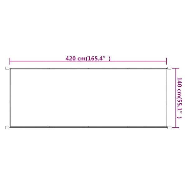 Blaues Vertikalrollo Keifer 140x420cm (Oxford-Gewebe)