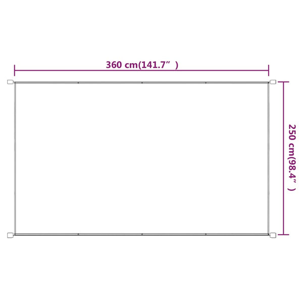 Senkrechtmarkise Keifer, blau, 250x360 cm (Oxford-Gewebe)