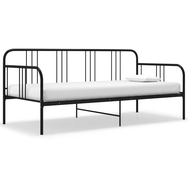 Schwarzes Schlafsofa-Gestell Sdrabau 90x200cm (Metall)