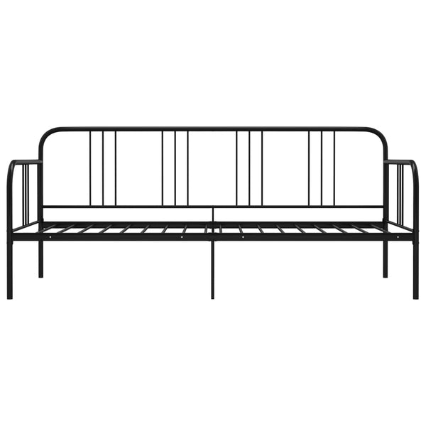Schwarzes Schlafsofa-Gestell Sdrabau 90x200cm (Metall)