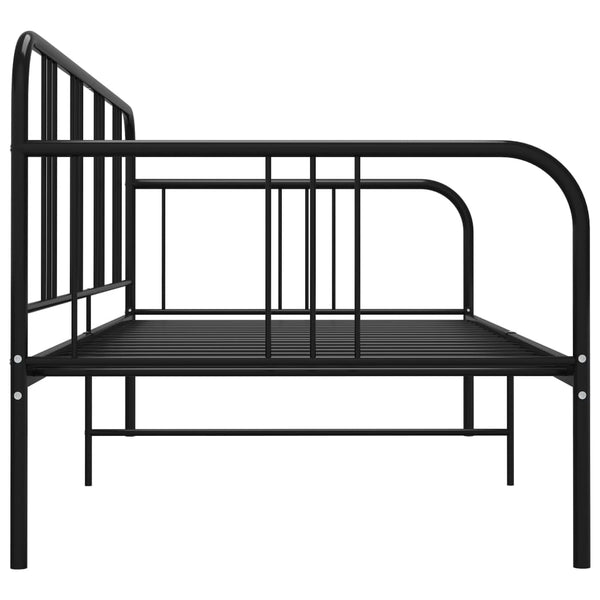 Schwarzes Schlafsofa-Gestell Sdrabau 90x200cm (Metall)