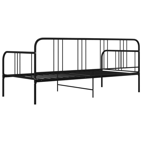 Schwarzes Schlafsofa-Gestell Sdrabau 90x200cm (Metall)