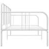 Weißes Schlafsofa-Gestell Sdrabau 90x200cm (Metall)