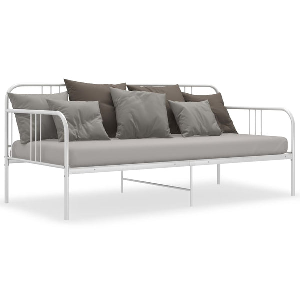 Weißes Schlafsofa-Gestell Sdrabau 90x200cm (Metall)