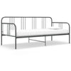 Graues Schlafsofa Sdrabau 90x200cm (Metall)
