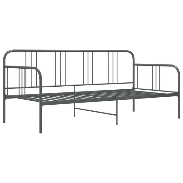 Graues Schlafsofa Sdrabau 90x200cm (Metall)