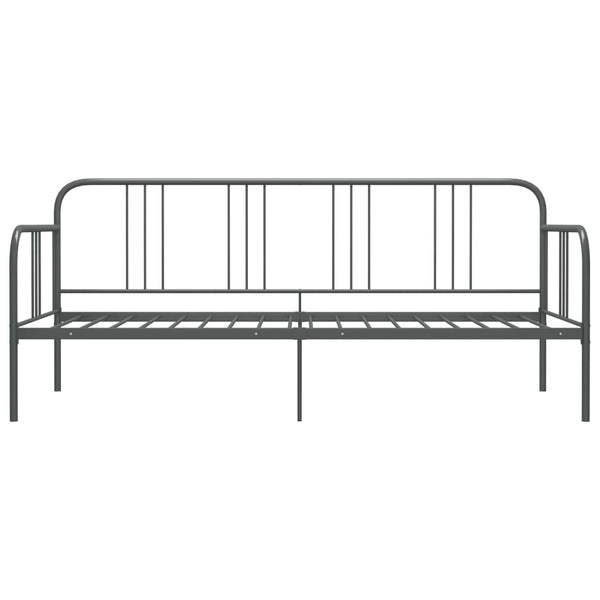 Graues Schlafsofa Sdrabau 90x200cm (Metall)