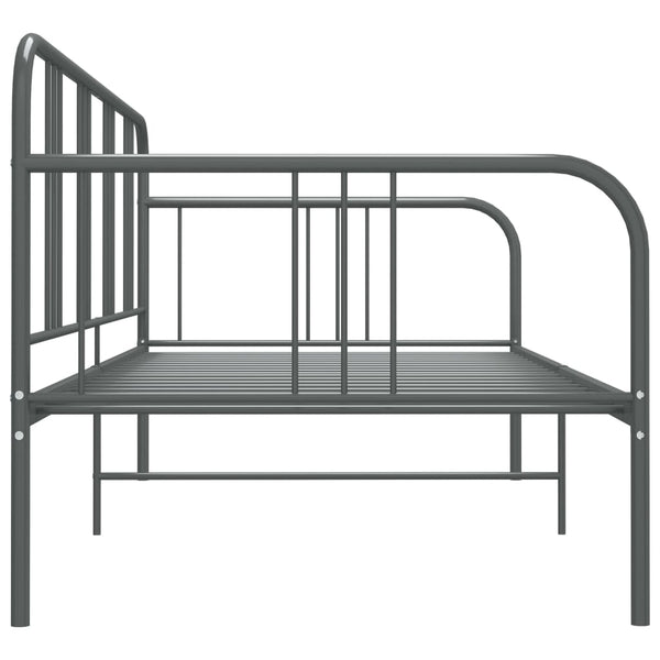 Graues Schlafsofa Sdrabau 90x200cm (Metall)