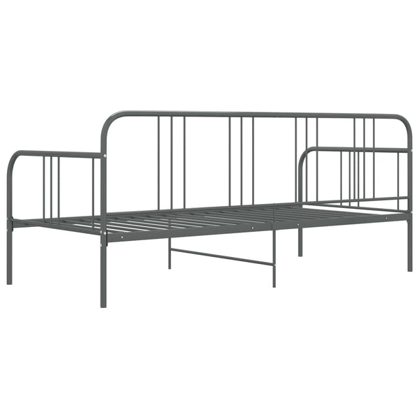 Graues Schlafsofa Sdrabau 90x200cm (Metall)