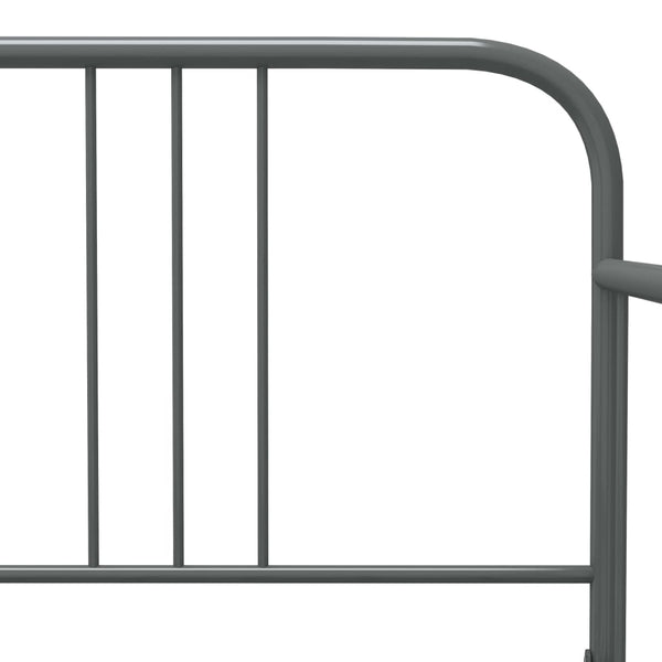 Graues Schlafsofa Sdrabau 90x200cm (Metall)