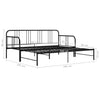 Schwarzes Schlafsofa-Gestell Idu 90x200cm (Metall)