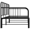 Schwarzes Schlafsofa-Gestell Idu 90x200cm (Metall)