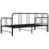 Schwarzes Schlafsofa-Gestell Idu 90x200cm (Metall)