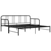 Schwarzes Schlafsofa-Gestell Idu 90x200cm (Metall)