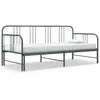 Graues Schlafsofa Idu 90x200cm (Metall)