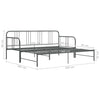 Graues Schlafsofa Idu 90x200cm (Metall)