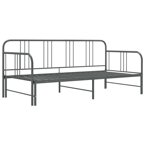 Graues Schlafsofa Idu 90x200cm (Metall)