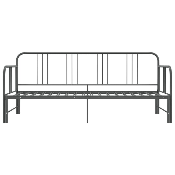 Graues Schlafsofa Idu 90x200cm (Metall)